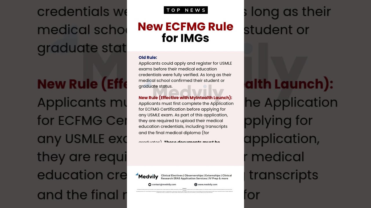 New rule for USMLE exams registration for IMGs #imgs #usmle #usmlestep1 #residency #medicos
