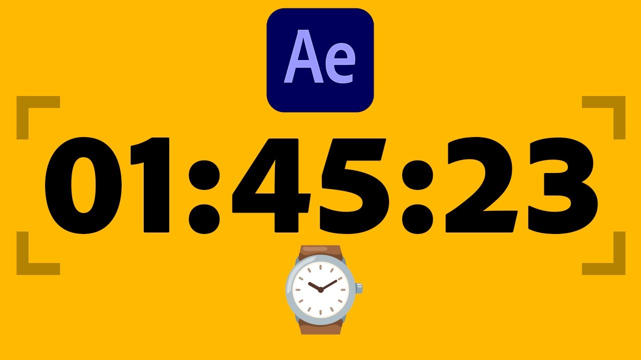 After Effects: руководство по таймеру обратного отсчёта ⏱ Часы, минуты и секунды