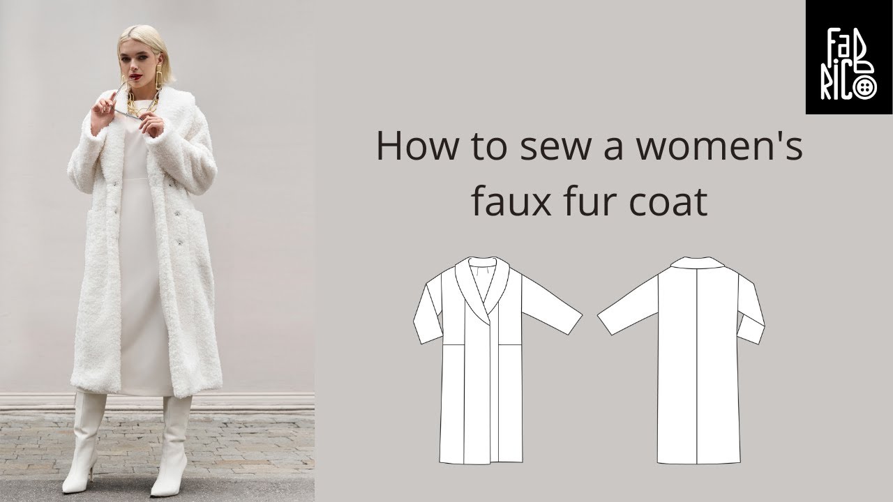 How to sew stylish faux fur coat
