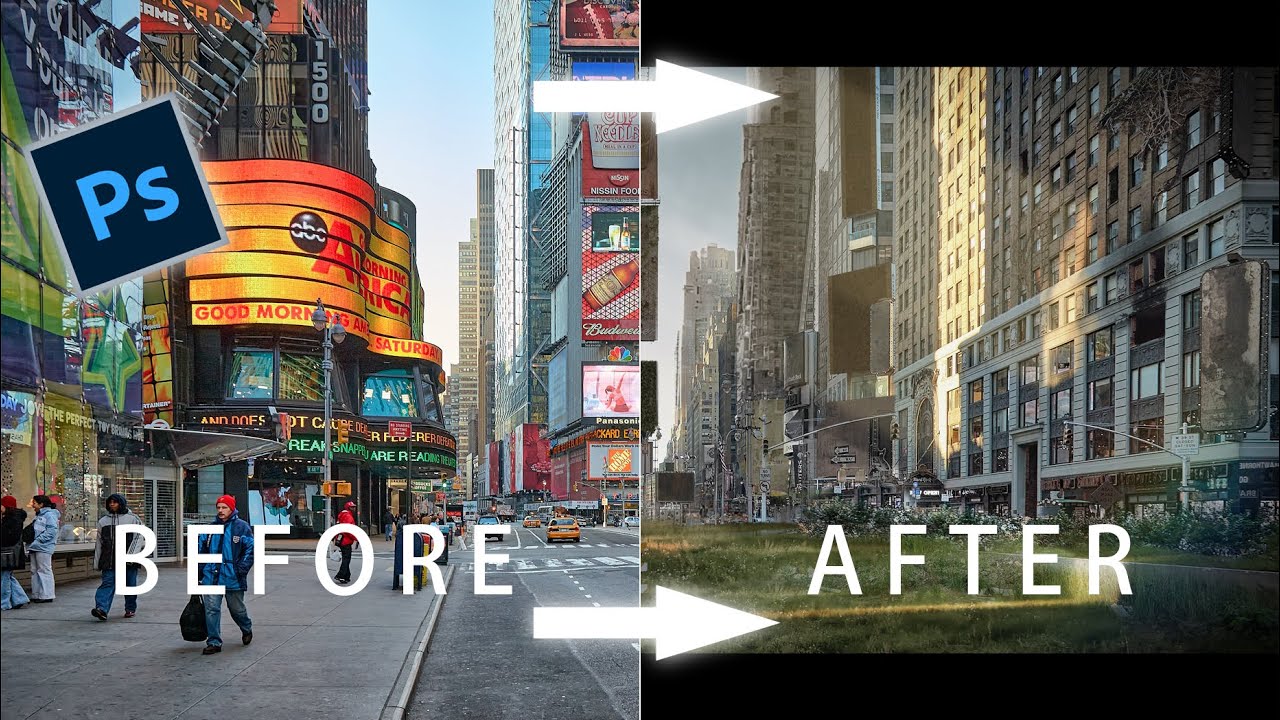 Post Apocalyptic New York | Photoshop composition