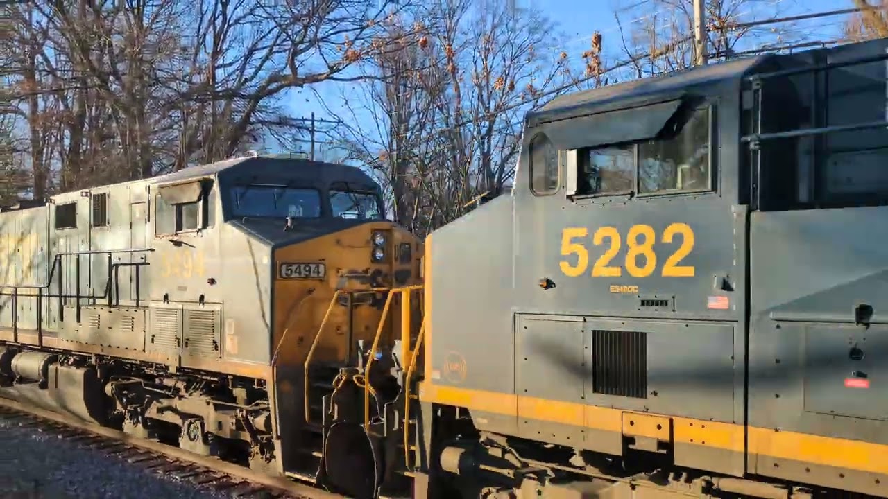 CSX M653 Manifest Train Through Stanley North Carolina 