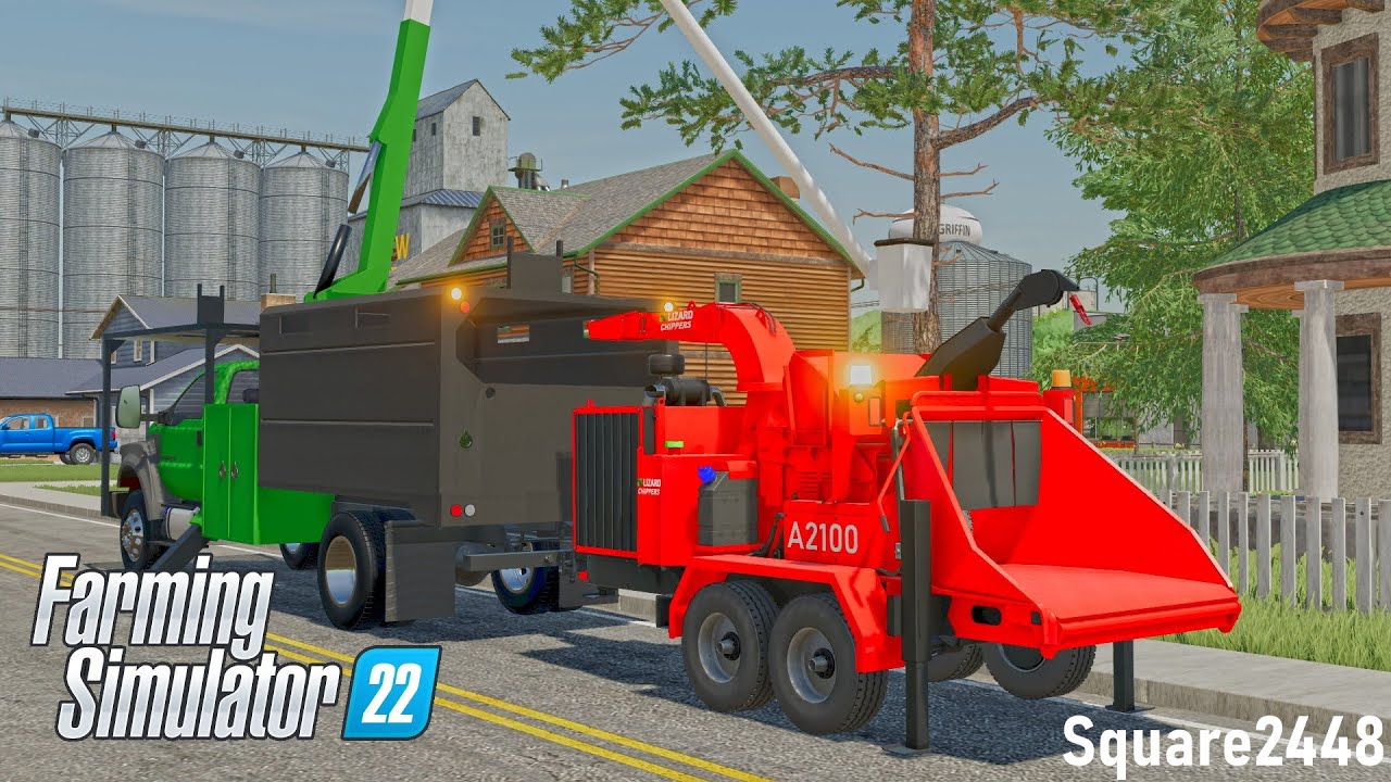 Tree Removal With NEW Bucket Truck! | FS22 Tree Services