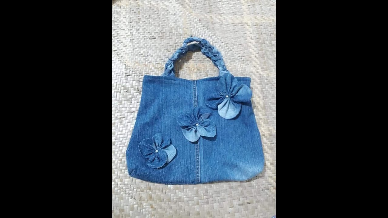 Bolsa feita com calça jeans