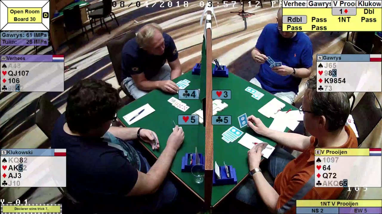 2018 Summer NABC - Spingold SF 1/2 T1 Open