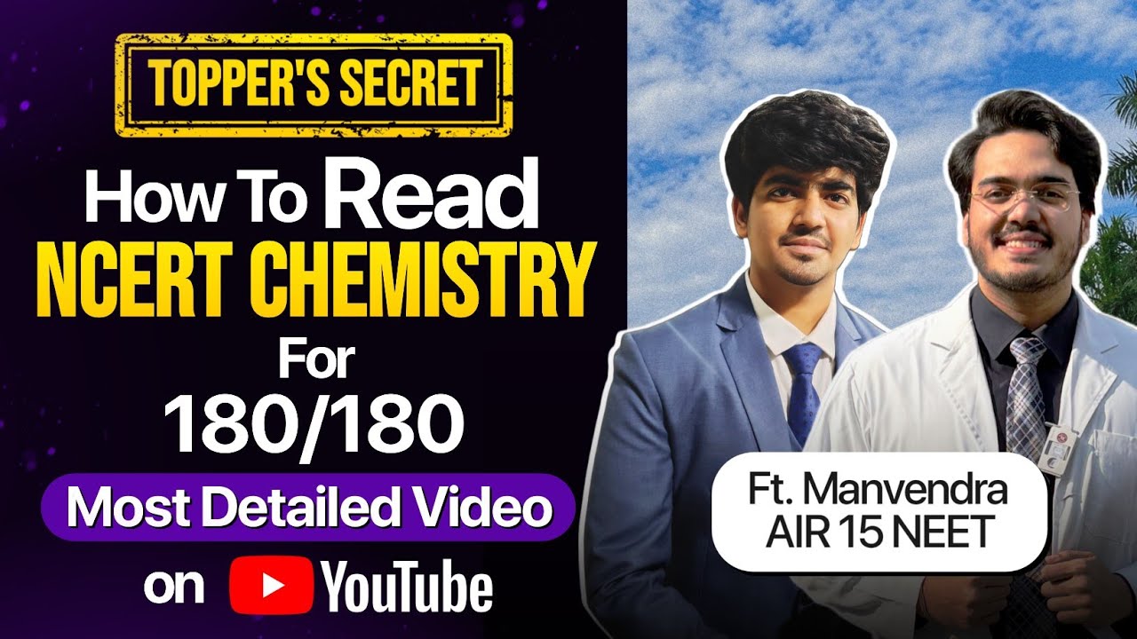How to Read Chemistry NCERT for 180/180 in NEET Chemistry | ft. AIR 15 | Dr Aman Tilak 