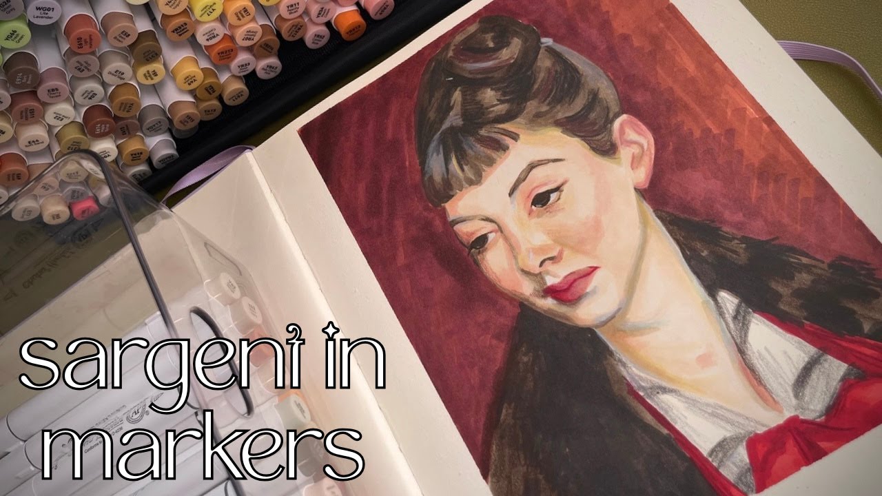 john singer sargent master copy | alcohol marker painting process