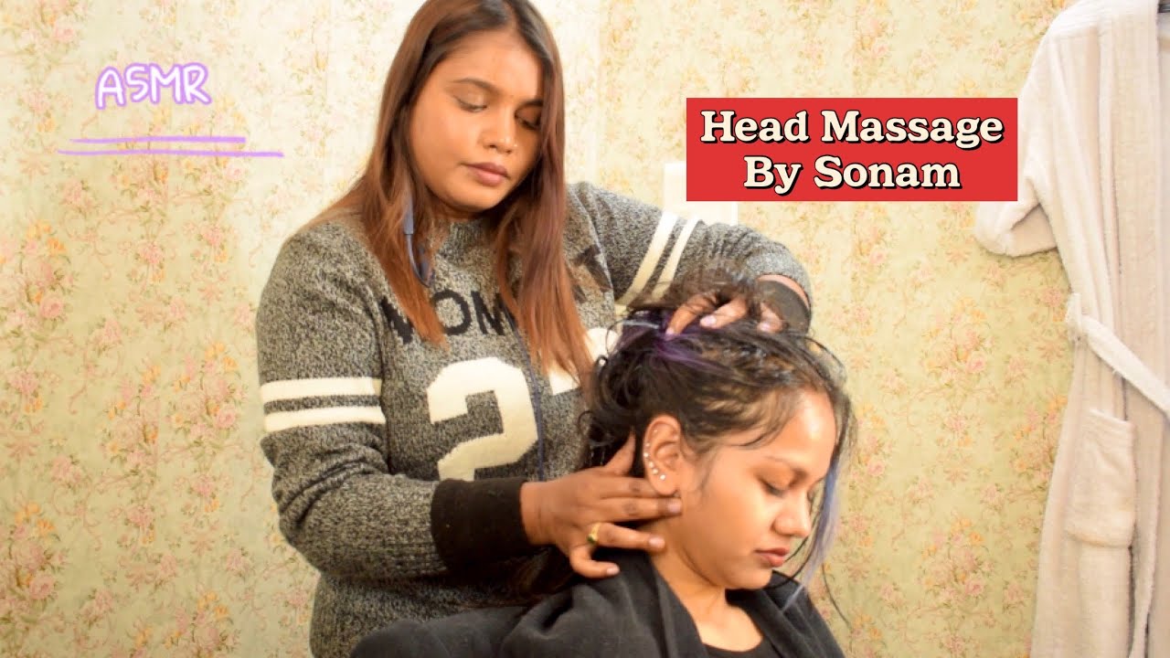 ASMR Indian Female Barber Head Massage By Sonam | Relaxing Sleep Sounds