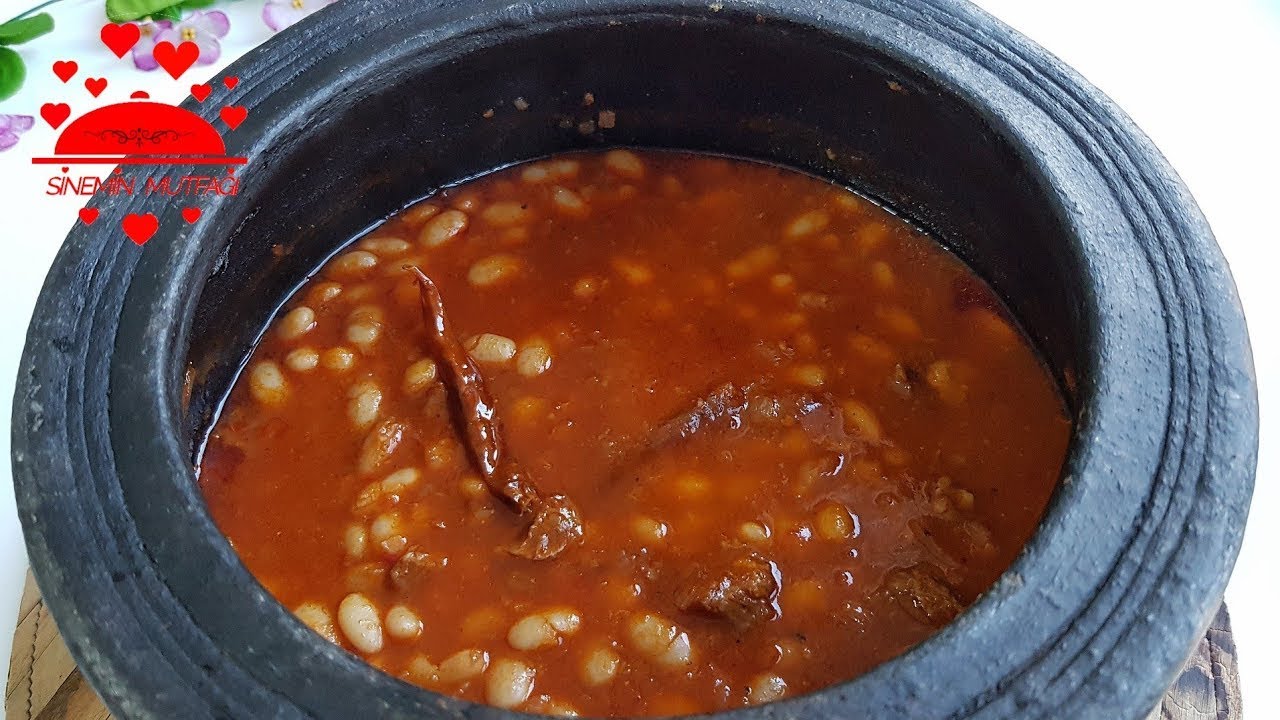 güveçte fırında etli kuru fasulye tarifi