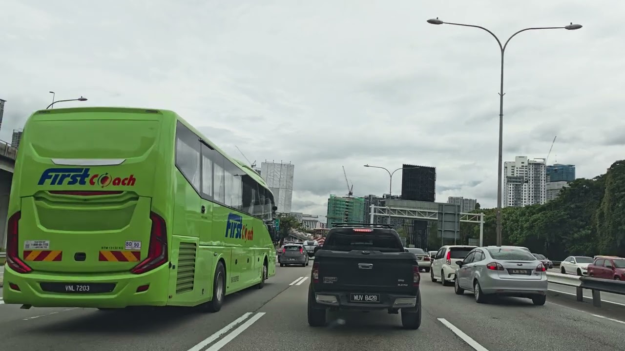 Kuala Lumpur Today - Beautiful Tuesday Driving From Mid Valley To Bukit Jalil 