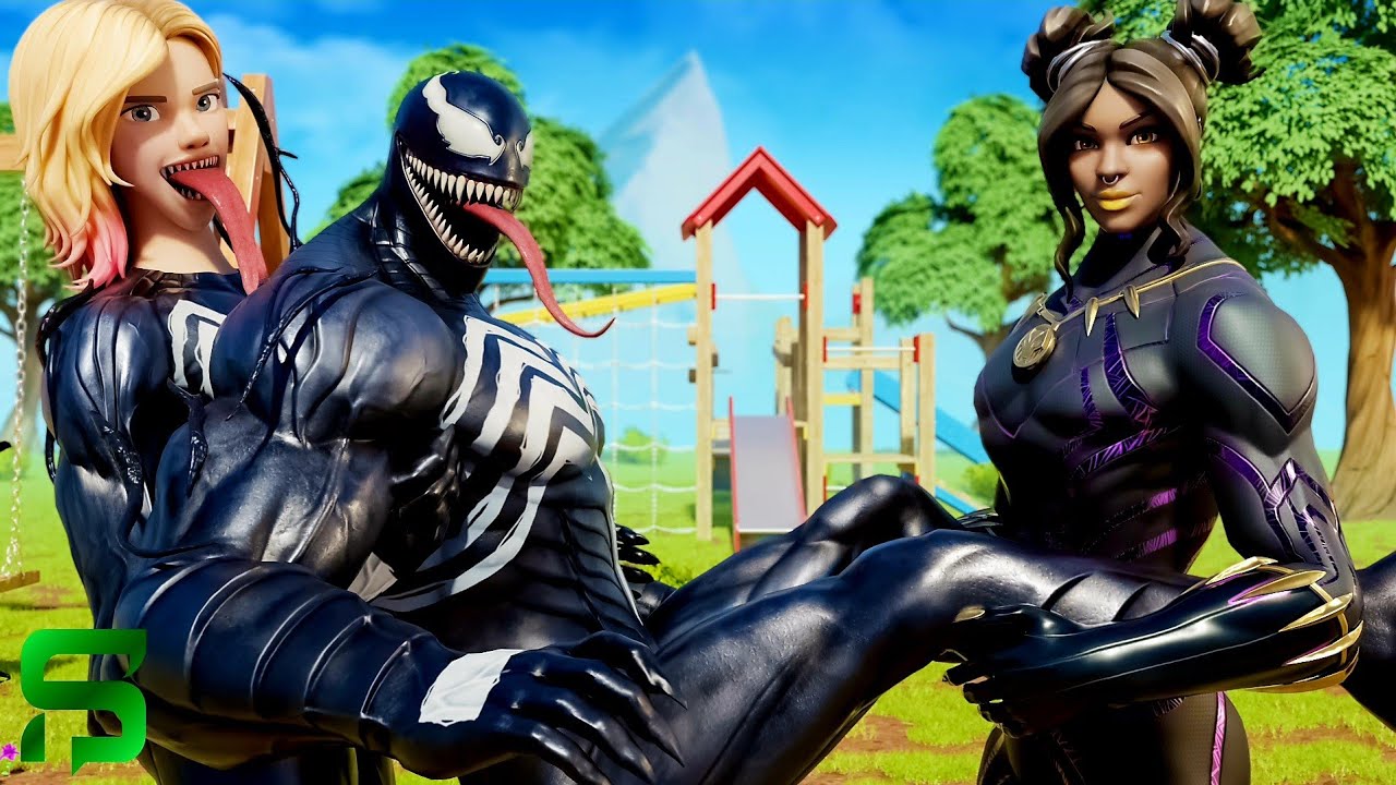 Spider-Gwen & Black Panther Shuri FIGHT for Venom's LOVE.. Fortnite Season 4