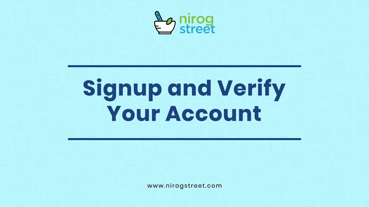 Signup and verify your account on Nirog Partner