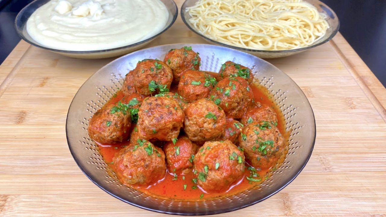 BOULETTE DE VIANDE HACHÉE À LA SAUCE TOMATE POUR ACCOMPAGNER TOUT VOS FÉCULENTS PÂTES, RIZ 🍚 🥔 🍝