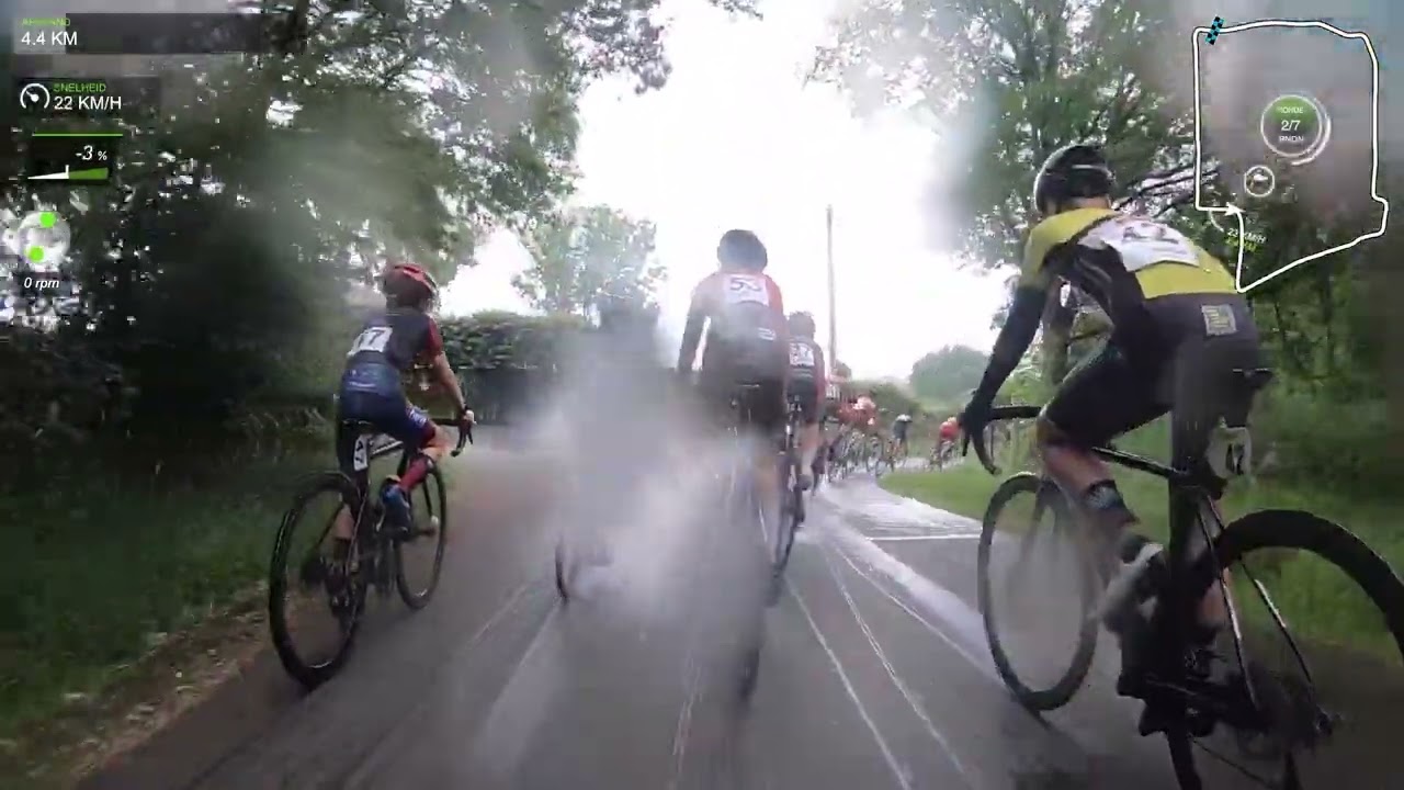GoPro, Epic Road cycling race in the rain! ;-) Paal, Ronde van Limburg, Abel 29/5/22