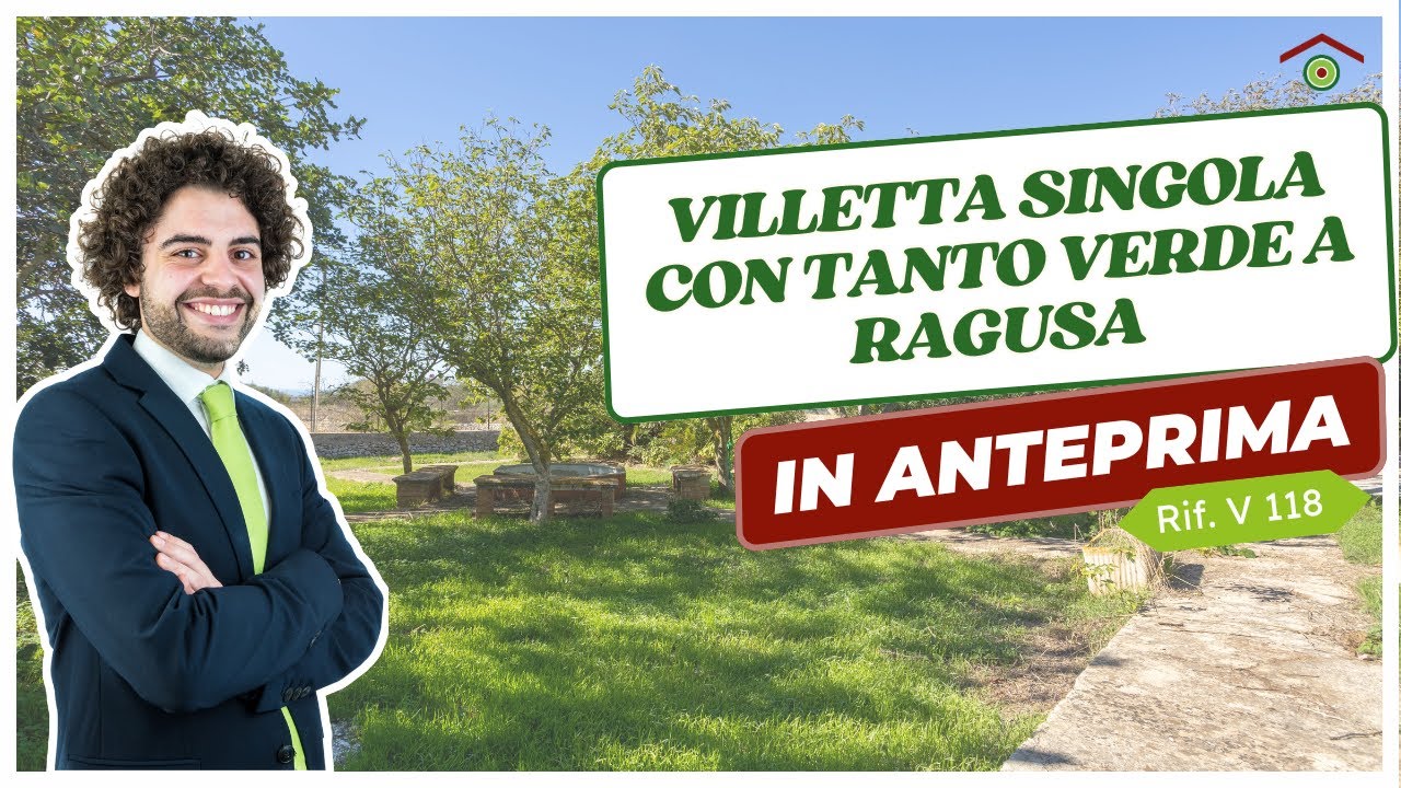Villetta Singola con tanto verde a Ragusa? Scopri il video tour!