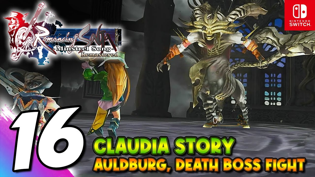 #16 CLAUDIA NG+ ROMANCING SAGA MINSTREL SONG REMASTER Auldburg, Death Boss Fight