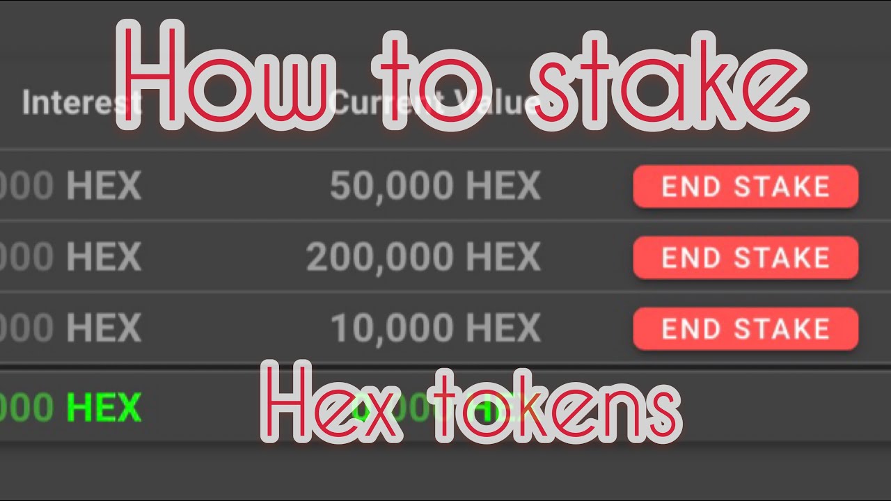 HOW TO STAKE HEX tokens!  🤯 🤑