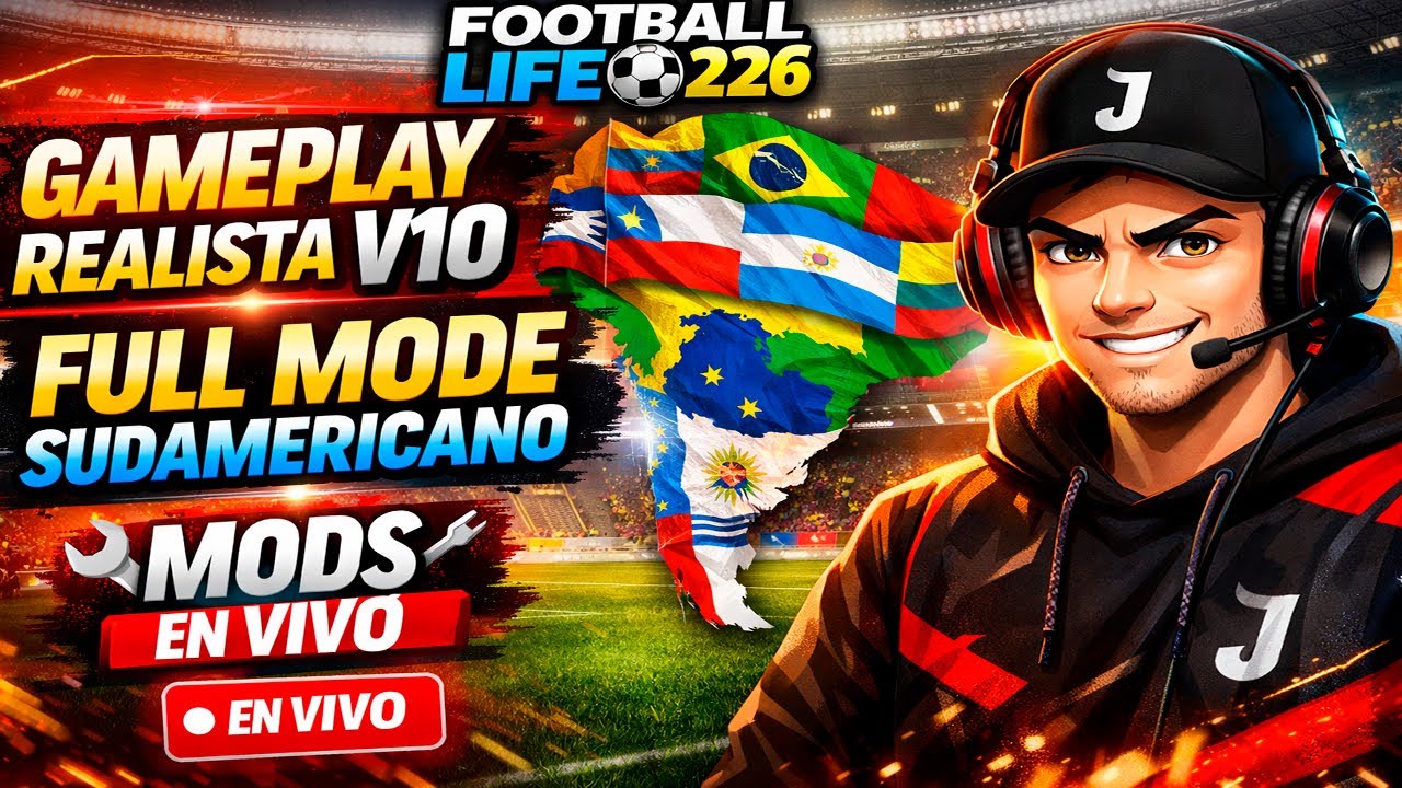 🔴 ENVIVO FOOTBALL LIFE 2026 FULL MODE + FULL MODE SUDAMERICANO | GAMEPLAY REALISTA V10/MODS EN VIVO