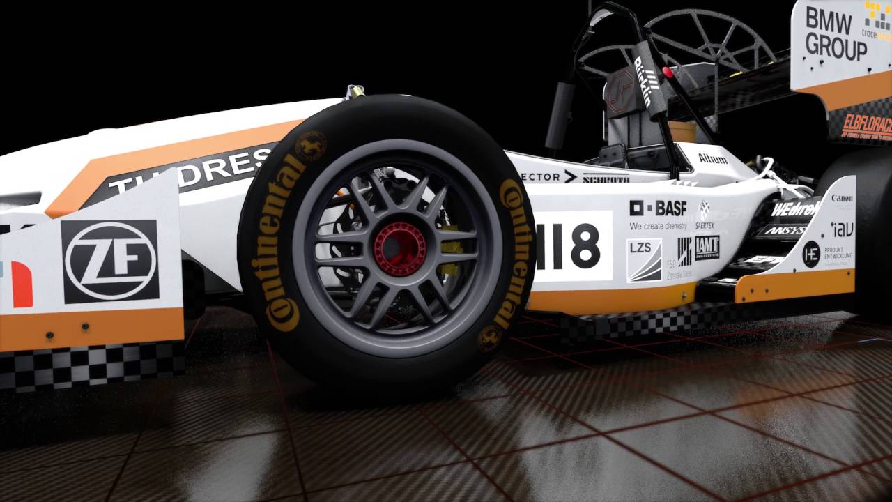 Formula Student Race Car - virtual assembly and driving (Rollout 2016)