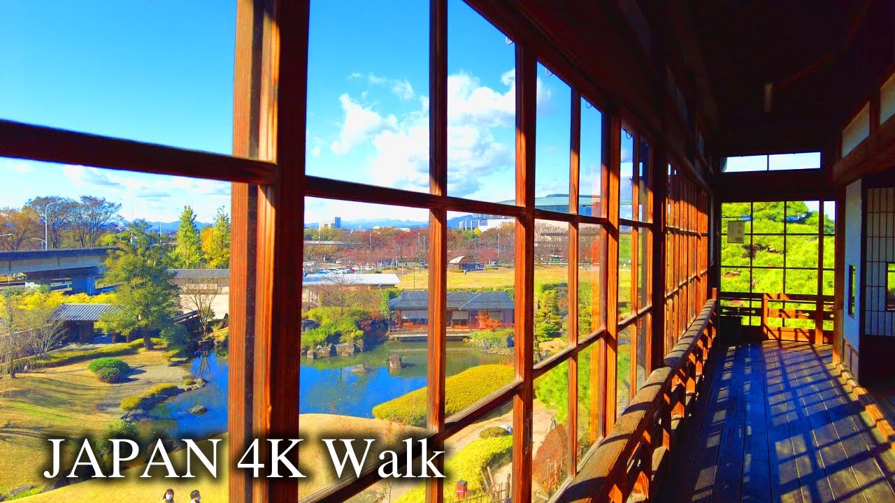 【4K】Japan Walking Tour - Beautiful Japanese Garden in the Countryside