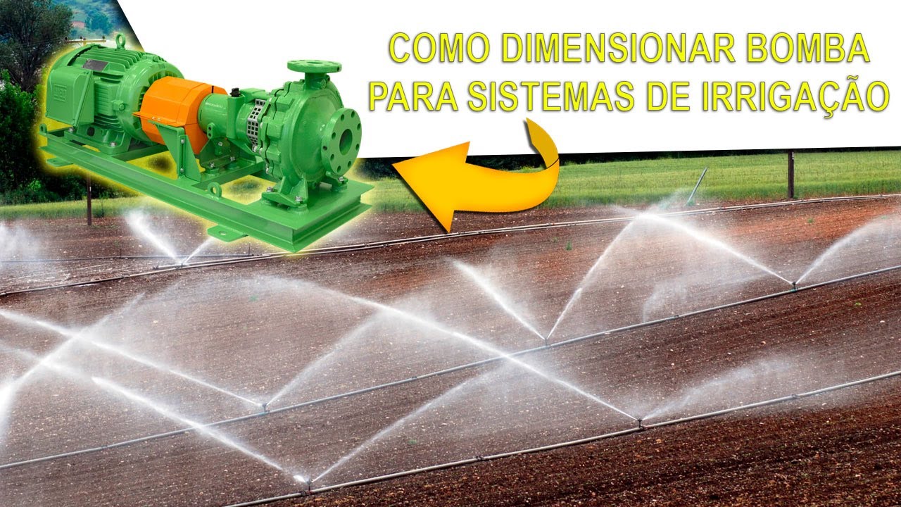 Como dimensionar bomba para irrigação! Aspersão ou gotejamento.