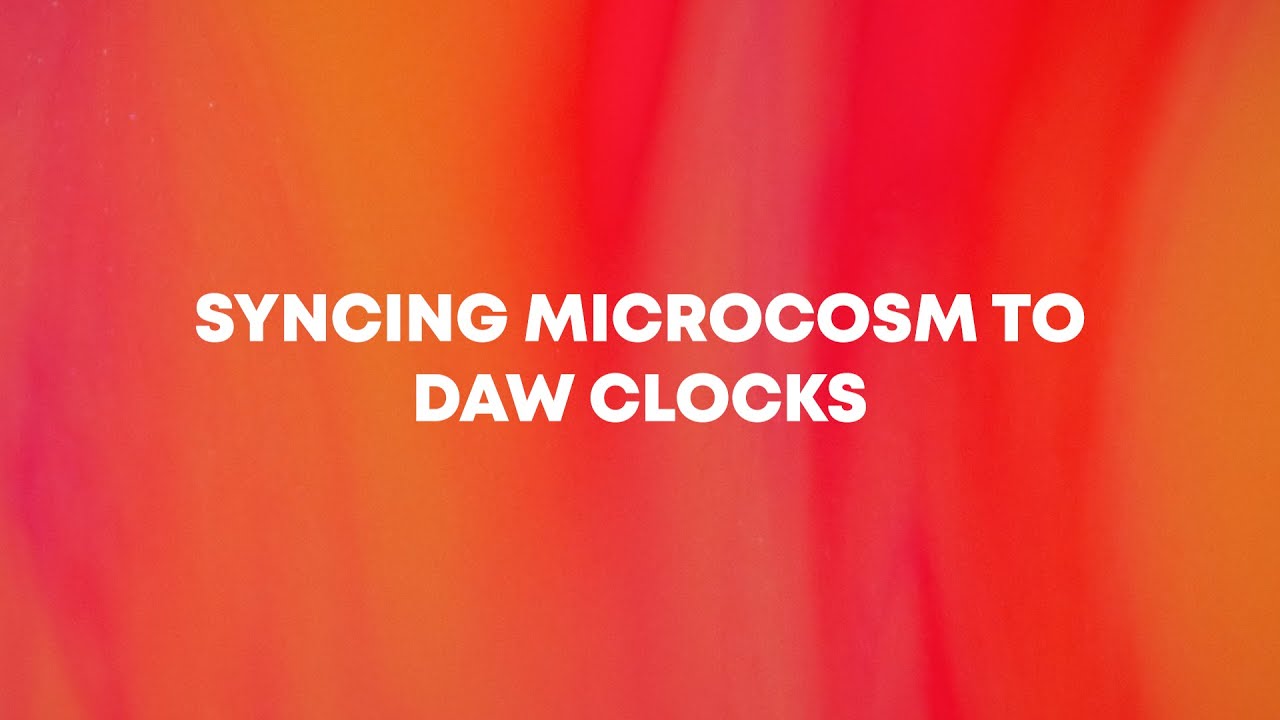 Hologram Microcosm: Syncing to DAW Clocks