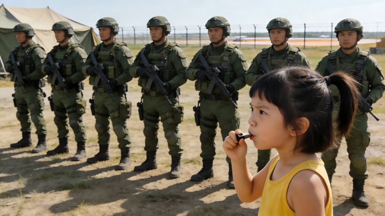 6歲小女孩吹響口哨，沒想到召喚出全副武裝的特戰隊！ #軍旅