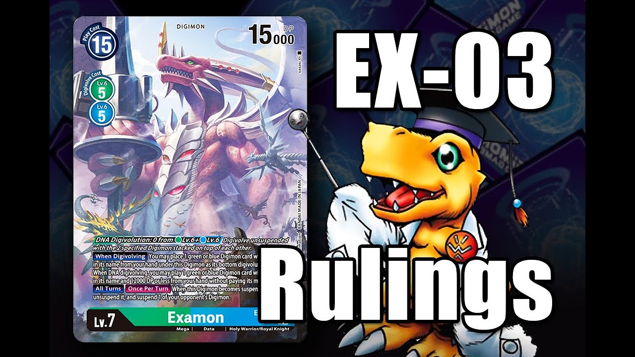 EXAMON IS HERE! And so are his rulings! | DCG EX3 Rulings
