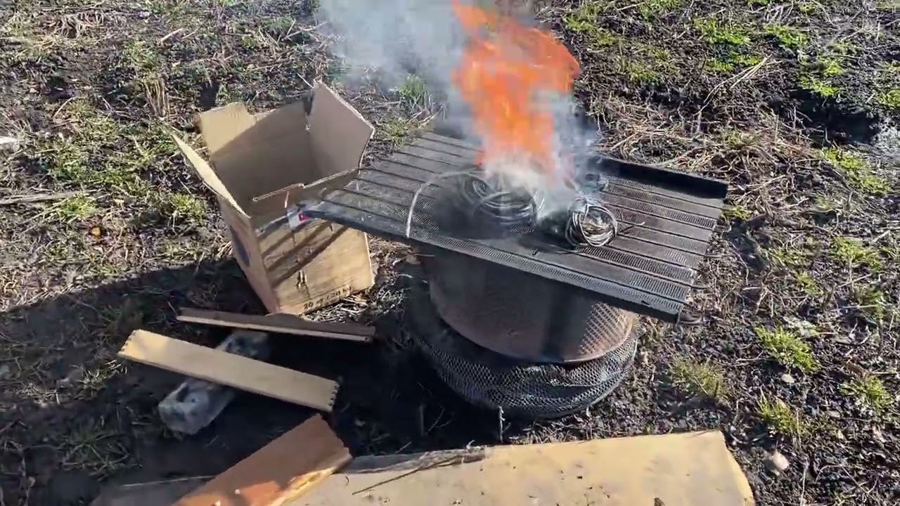  Обжёг огромную кучу медных проводов! Сколько меди получилось?