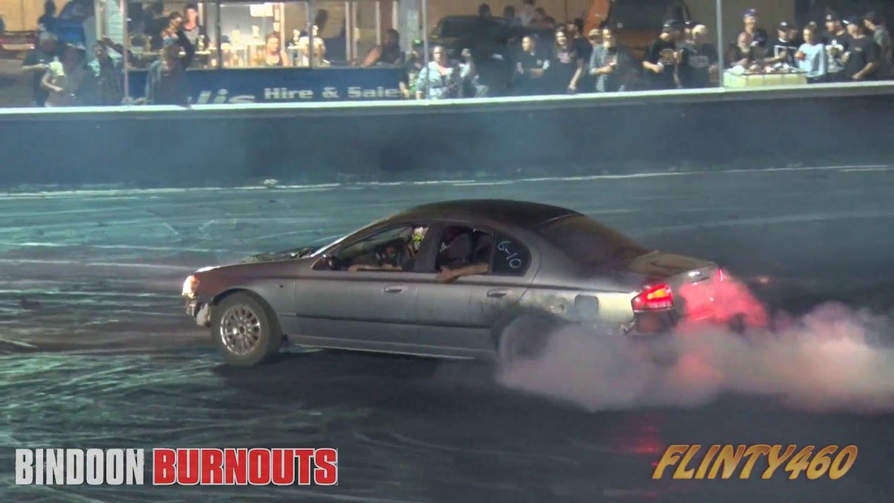 6 Cylinder BA Falcon wins Best Wheelwork at Bindoon Burnouts