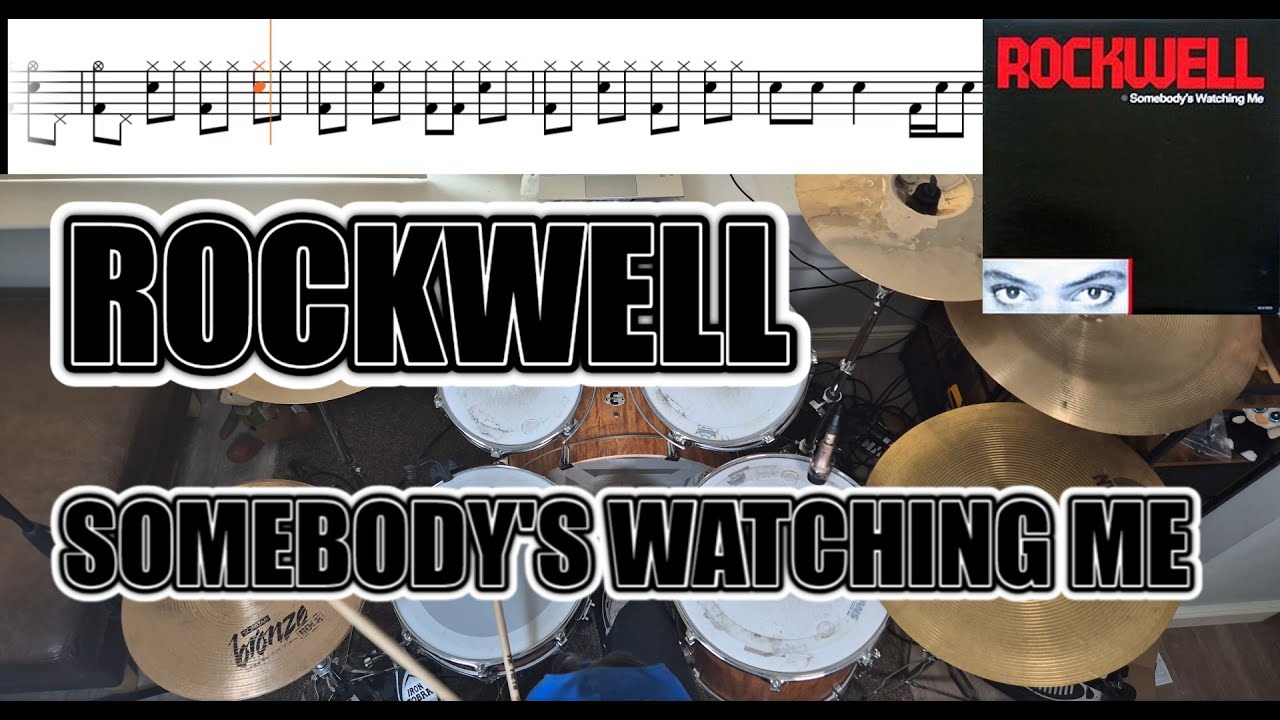 Rockwell - Somebody's Watching Me - Drum Cover With SHEET MUSIC