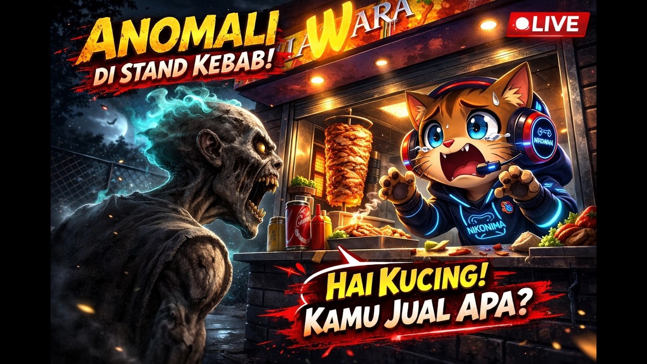 🔴 LIVE: Aku Jualan Tengah Malam Didatangi Makhluk Menyeramkan! | Scary Shawarma Kiosk