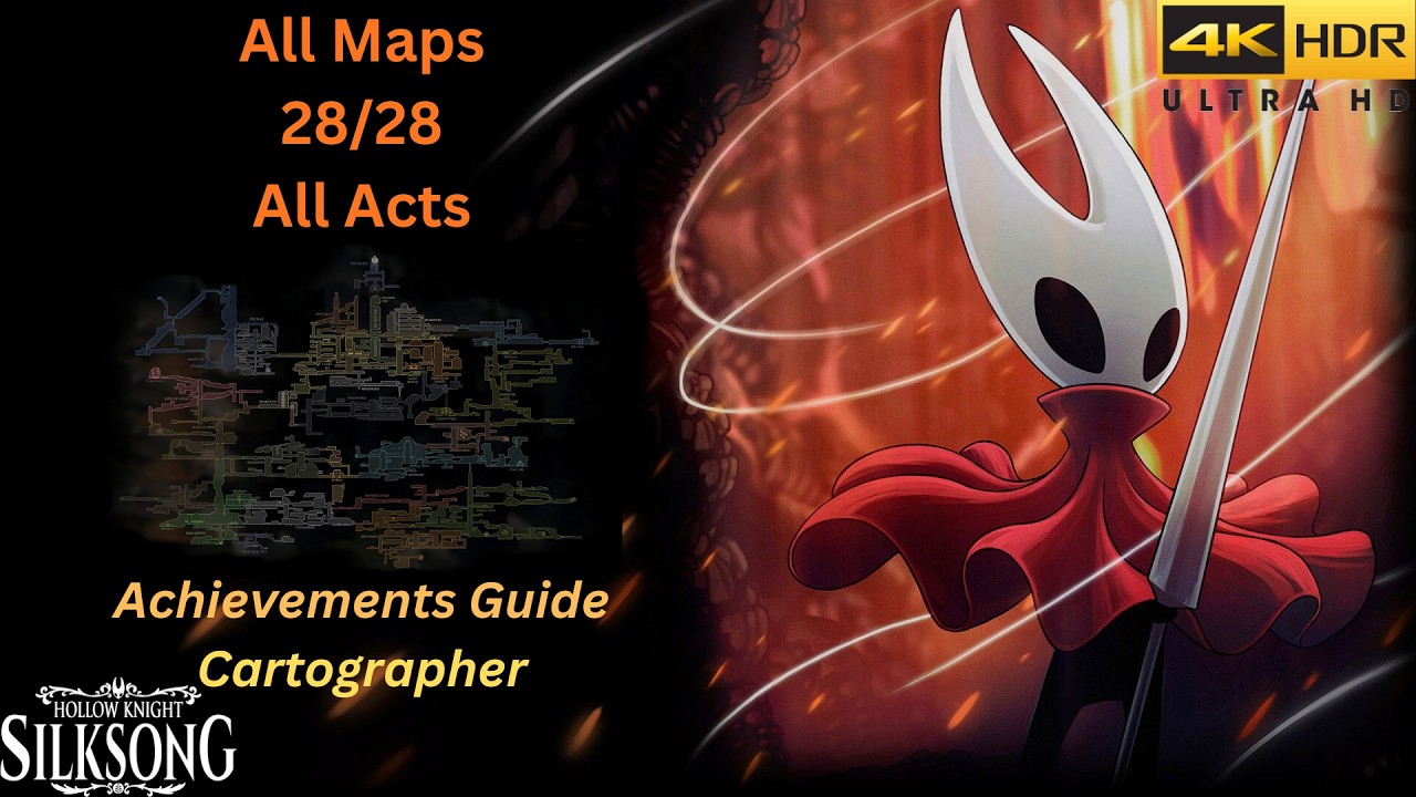 Hollow Knight Silksong: All 28 Maps Location, All Acts, Cartographer Achievement