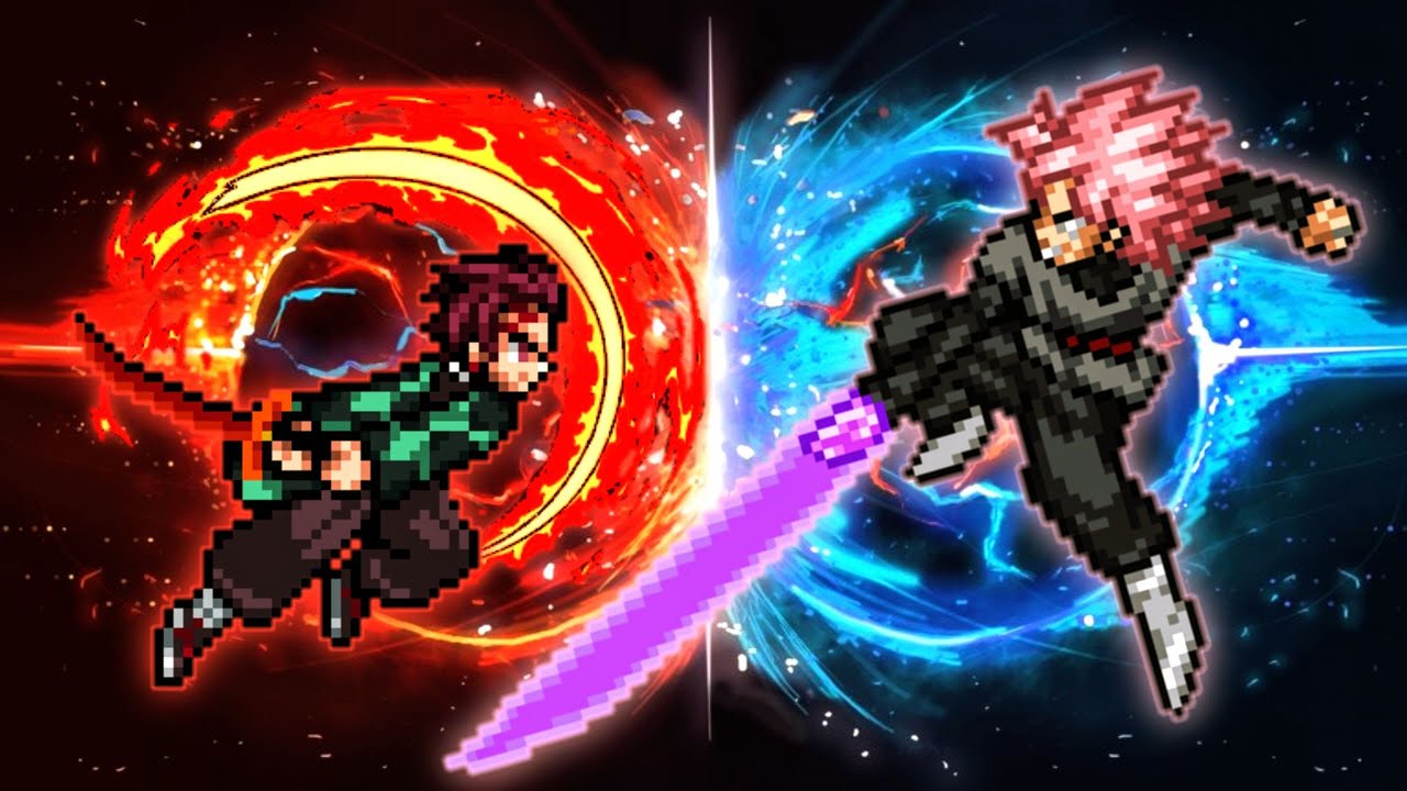 Chaos Tanjiro OP(All Form) VS Goku Black Purguation OP in Jump Force Mugen