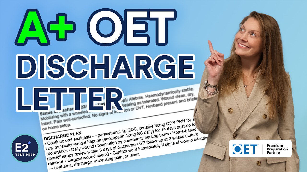 Как написать сильное письмо о выписке пациента для OET