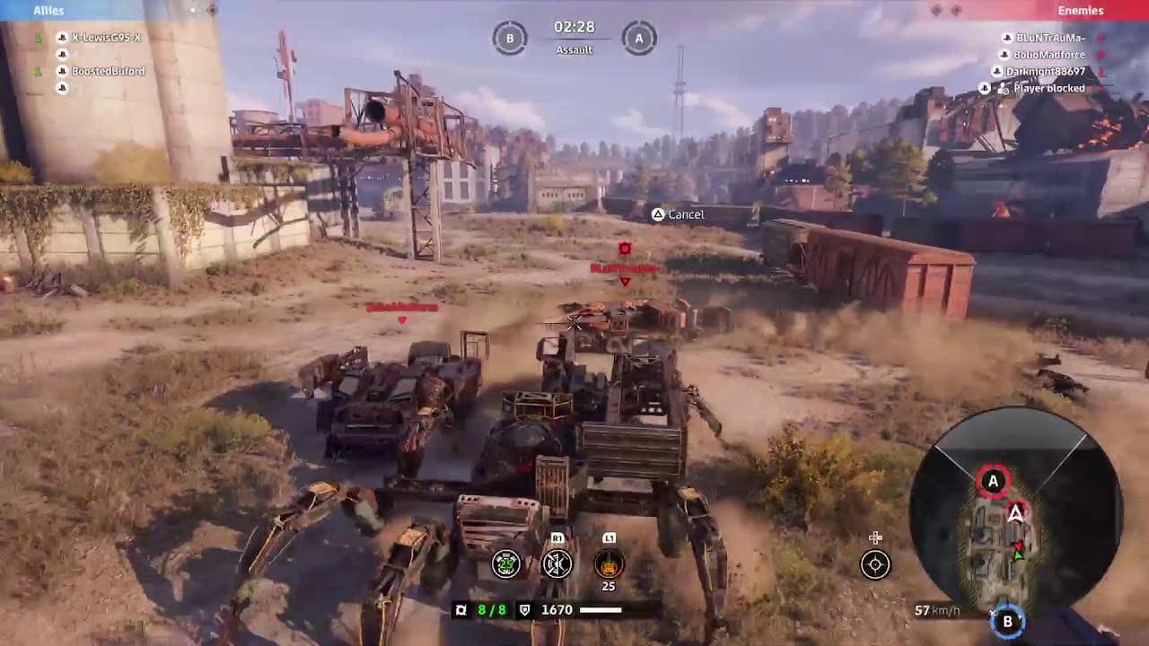 CROSSOUT RU5H Clan Wars | Gerrida Mastodon Time