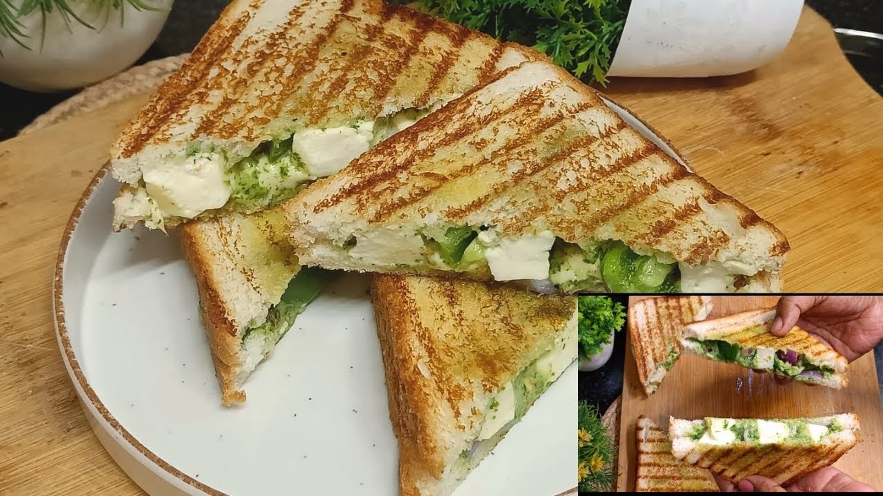 Healthy Tiffin Idea for kids | Healthy Snack | Mint Mayo Paneer Sandwich Recipe | Evening tea Snack