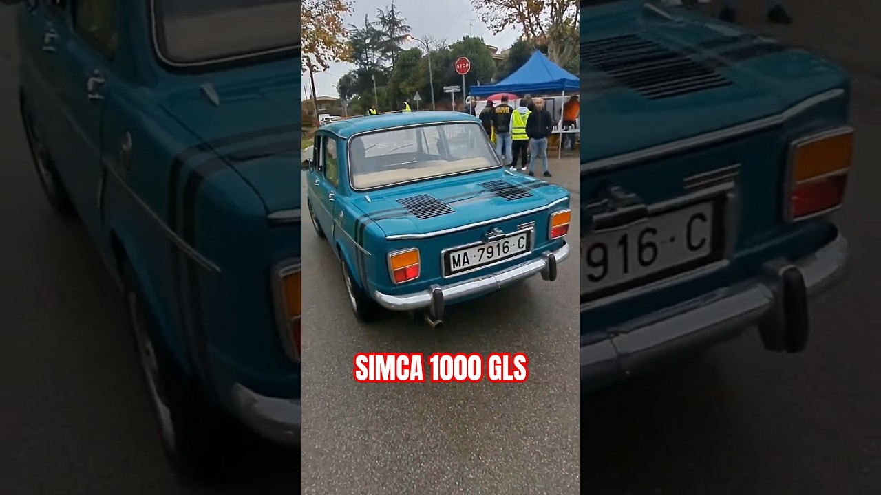 ▶️Simca 1000 GLS 1973. Econ&oacute;mico, sencillo y funcional. #simca1000