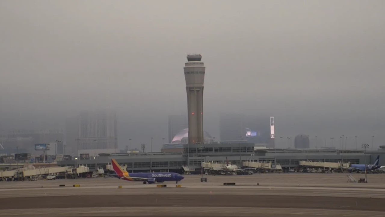 Severe winter weather in Las Vegas Valley causes travel delays