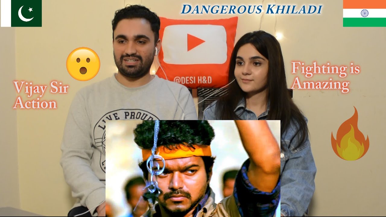 Pakistani reaction to Dangerous Khiladi 3 Fight Scene | Thalapathy Vijay | Desi H&D Reacts