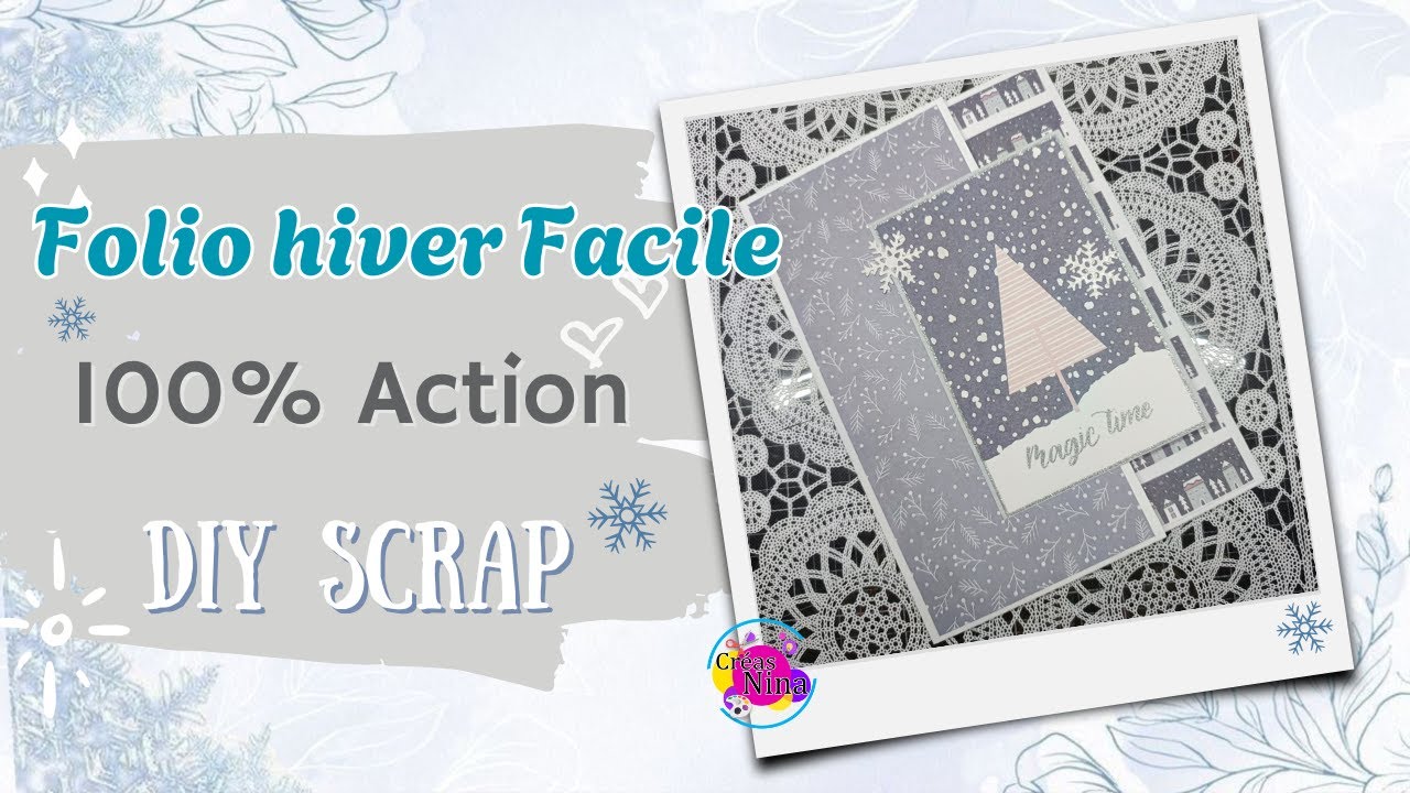 ❄️ Folio / Triptyque hiver avec enveloppes | DIY Scrap Action ❄️