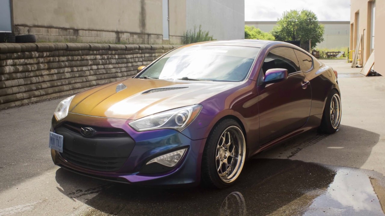 [Timelapse] Wrapping a Genesis Coupe in Avery Roaring Thunder!