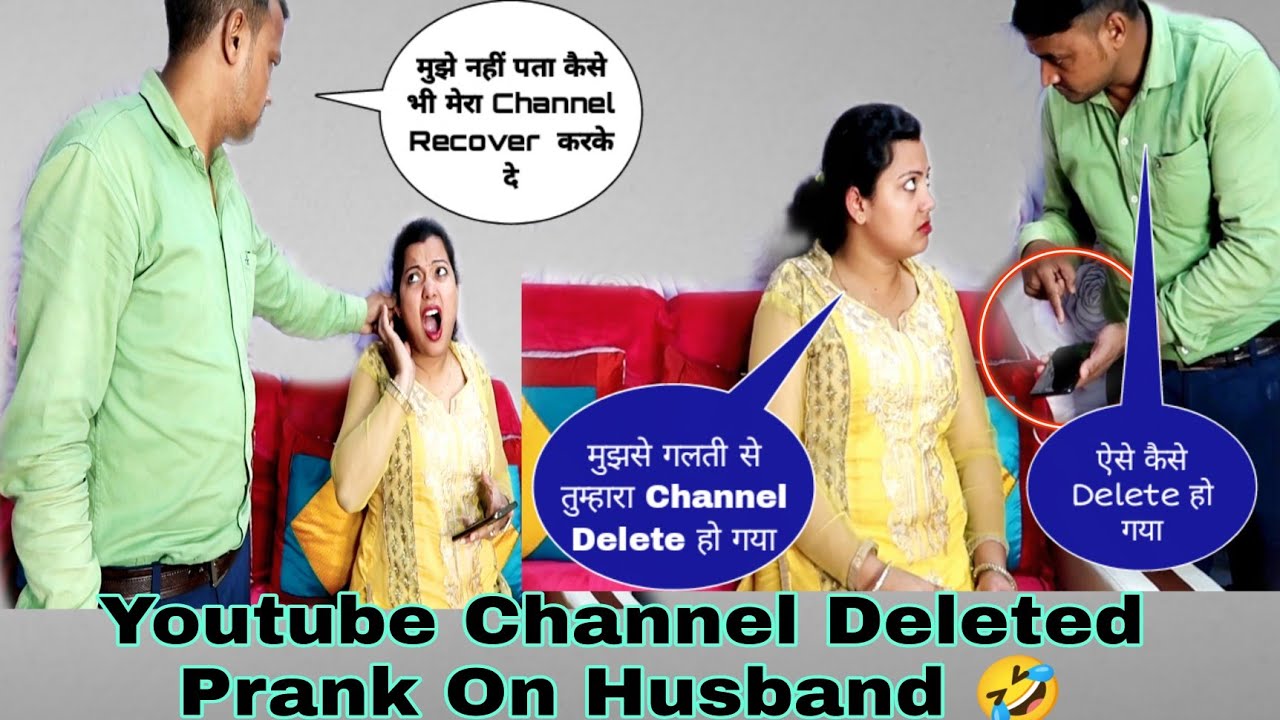 Youtube Channel Deleted Prank On Husband @Amshuworld #pranks