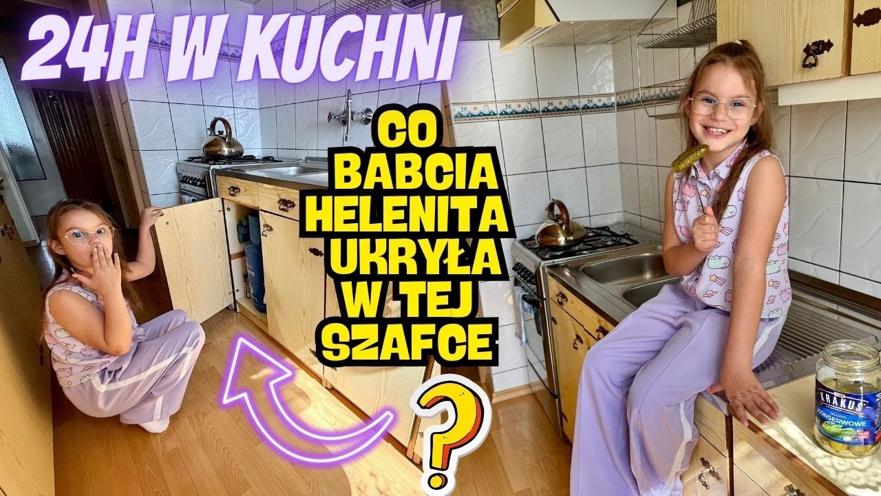 24h buszujemy w kuchni u Babci Helenity💖 Co dziwnego tam znalazłyśmy?💖