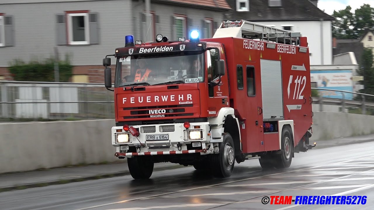 [Zugunfall in Michelstadt - HLF-Schiene rückt an] unangekündigte Alarmübung der Feuerwehr