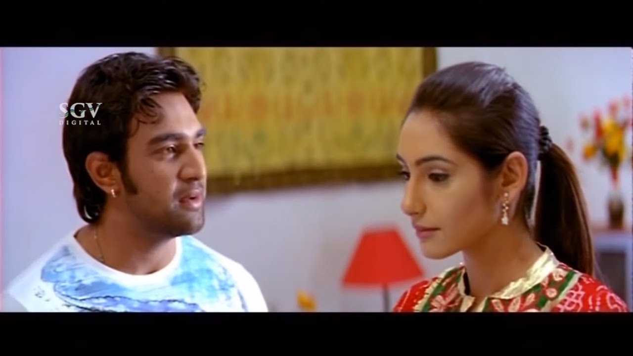 Chiranjeevi Sarja came to Ragini House for Social Work | Comedy Scenes of Gandede Kannada Movie