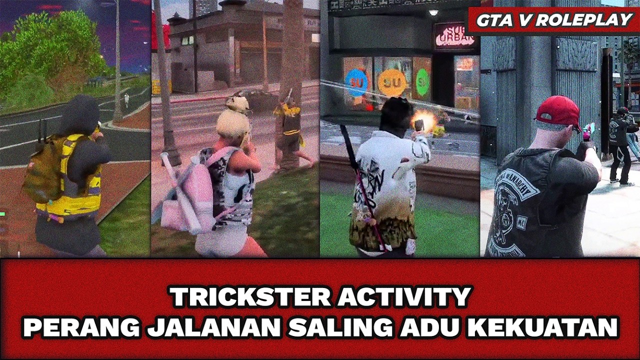 TRICKSTER ACTIVITY! PERANG MELAWAN TIGA KELOMPOK DALAM SATU MALAM | GTA 5 ROLEPLAY #hopeindonesia