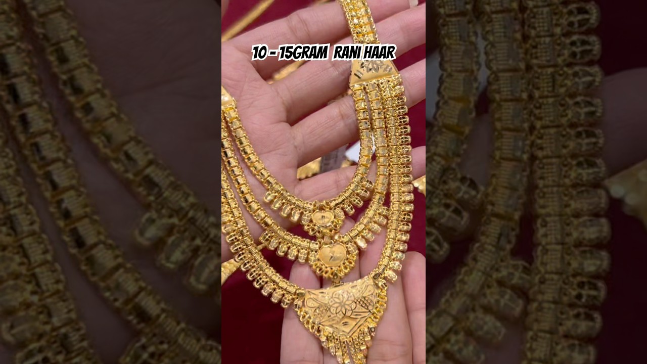 Rani Haar/Gold Necklace/Gold Jewellery Collection/Gold Kan #shorts #trending #gold #short #viral #yt
