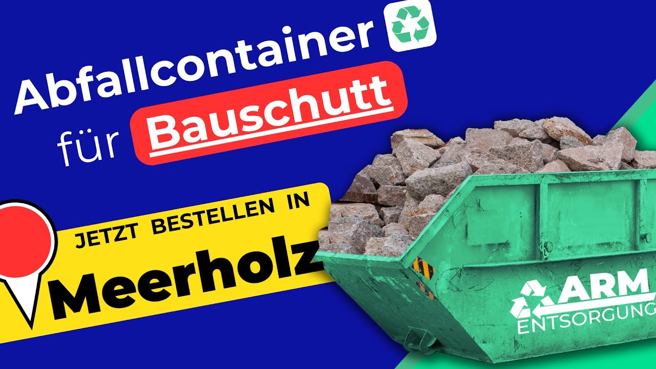Abfallcontainer f&uuml;r Bauschutt | Containerdienst Meerholz
