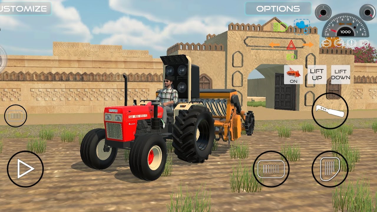 Sawraj Tractor Farming in Indian Tractor Simulator 3D | Real Village Farming 🚜🌾