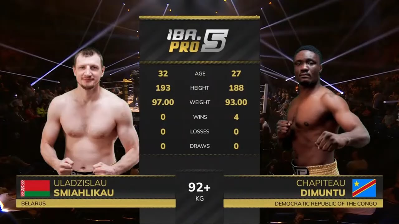 Uladzislau Smiahlikau 🇧🇾 vs Chapiteau Dimuntu 🇨🇩 | IBA.PRO 5 | May 2, 2025 | Brest, Belarus